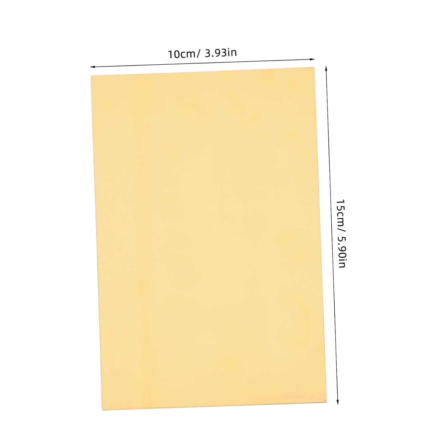 VOSAREA 2pcs Solid Brass Sheets for Jewelry and Electrical Repairs Thickness for Crafting Maintenance and Industrial Use