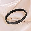 MILAKOO Roman Numeral Bangle Bracelet 8mm Black Plated Classic Cuff for Men Jewerly Accessory #3