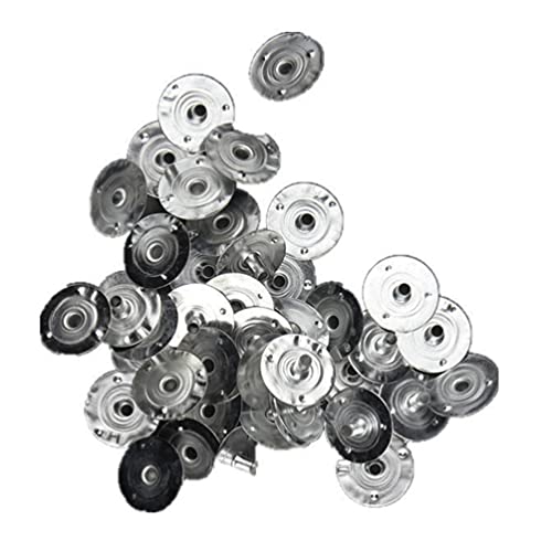 400 bases metálicas para mechas de vela EXCEART