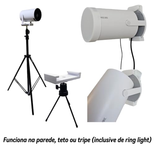 Suporte Universal para Projetor HY-300 com porta controle e tampa de protenção Compatível com MagCub
