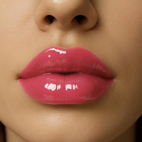 Image of MILA BEAUTE Gloss Girl Lip Gloss|Enriched With Mango Seed Butter & Hyaluronic Acid|Light Weight & Non-Sticky Formula|Gives Fuller-Lip Effect & Extra Hydration|High Shine Finish-(Gloss Girl, 2.8 Ml)