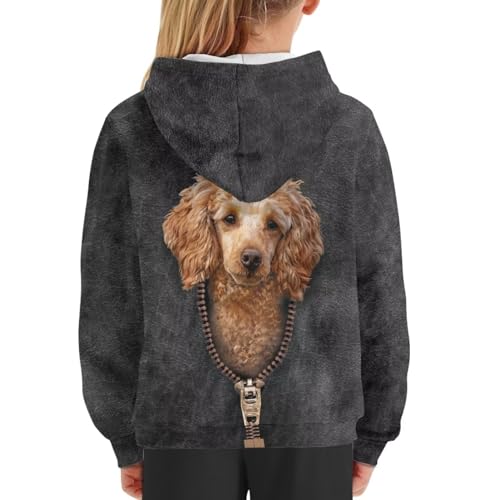 Poceacles Kids Hoodies with Pocket Athletic Hooded Pullover Sweatshirt for Juniors Youth Activewear Jumper with Hooded2