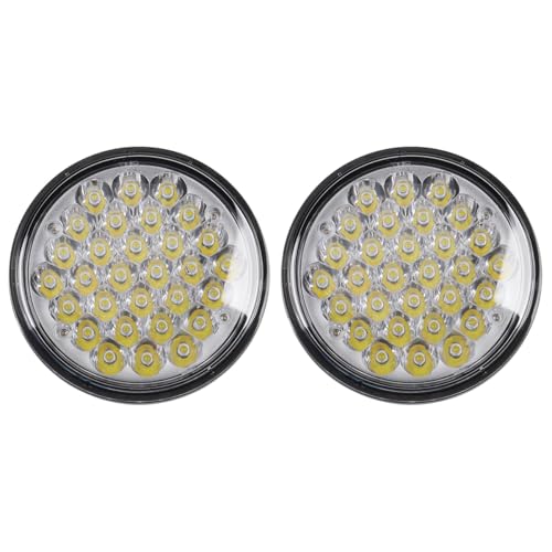 CUCNEXT 150W 5.75" PAR 46 LED Tractor Light Spot Lights Replacement Bulb for Tractors, Boat, Marine, Runway, 9-32V DC, 12000 Lumen IP67 Waterproof (Pack 2- PAR46 Spot Beam)
