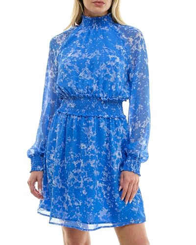 knee length dresses for ladies Baltic Born Womens June Smocked Midi Dress | Blue