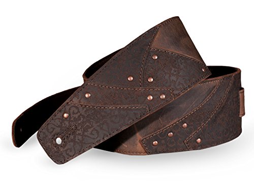 Anthology Gear "Overland" Full Grain Leather Guitar Strap For Electric, Acoustic, And Bass Guitars (Whiskey Brown) #TOP19