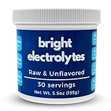 Bright Hydration Electrolyte Powder - Raw & Natural - No Added Flavors, Zero Sugar - Sea Salt, Himalayan Pink Salt, Magnesium & Potassium - Medium 5.5 oz Jar