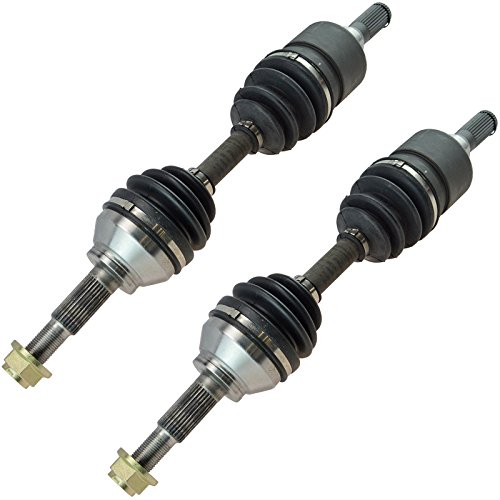Image of TRQ Front Driver and Passenger Side CV Axle Assembly Set 2 Piece for 2004-2012 Chevrolet Colorado 4WD 2004-2012 GMC Canyon 4WD 2006 Isuzu i-350 2007-2008 i-370 4WD