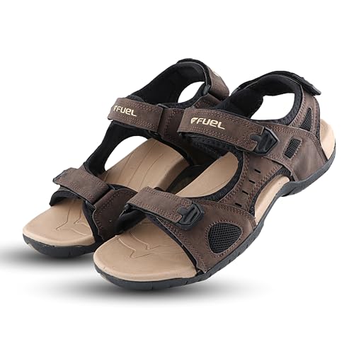 Image of FUEL Sandals & Floaters for Mens & Boys Comfortable & Lightweight Dailywear, Anti-Skid Flexible & Breathable for Running, Walking Stylish Casual Sandal for Outdoor Footwear For Gents (2112-04)