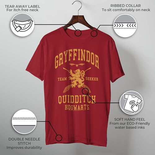 Harry Potter Men's Gryffindor Quidditch Seekert-Shirt3