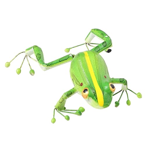 GANAZONO metal poison frog outdoor statues tiny animal figurines miniture decoration Frogs mini Animal Ornament Desktop Animal Figurine lifelike statue cartoon figurine craft figurine Glass