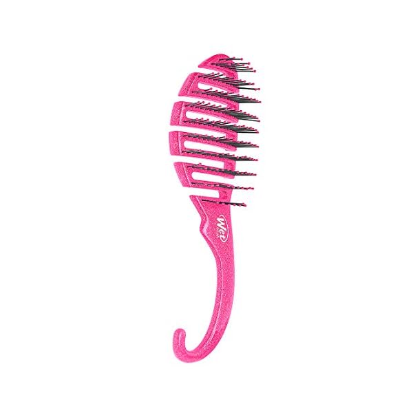 Wet Brush Shower Hair Brush Detangler - Exclusive Ultra-soft IntelliFlex Bristles - Minimizes Pain And Protects Against Split Ends and Breakage - Comb For Women, Men, Wet & Dry Hair - Pink Glitter
