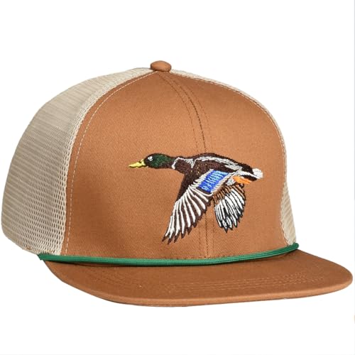 Image of EDTREK Outdoorsman Pro Trucker Breathable Mesh Performance Cap - Flat Brim Snapback Hat