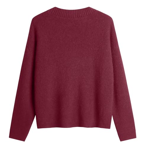 Image of Women's Knit Cardigans Open Front Long Sleeve V Neck Button Down Loose Cardigan Sweaters Cable Knit Outwear Coats