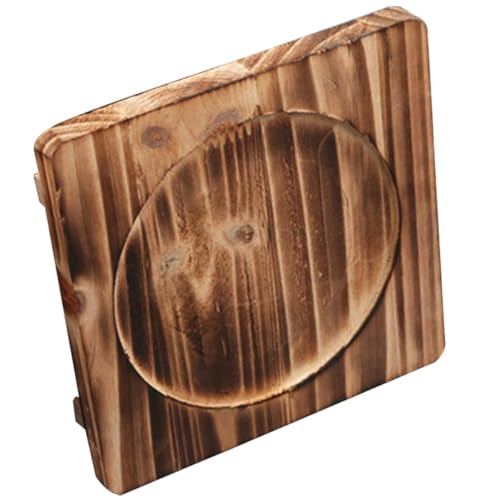OHPHCALL Soporte de Madera Maciza para Ollas y Cazuelas, Alfombrilla Aislante Térmica Multifunción de 18 Cm, Base Estable y Lavable, Adecuado para Cocina y Mesa de Comedor