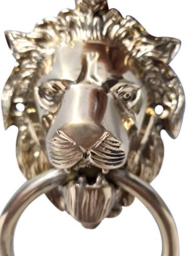 Collectiblesbuy Authentic Vintage Brass Lion Door & Gate Knocker Handle Pull Door Accessories Home Decor #TOP4