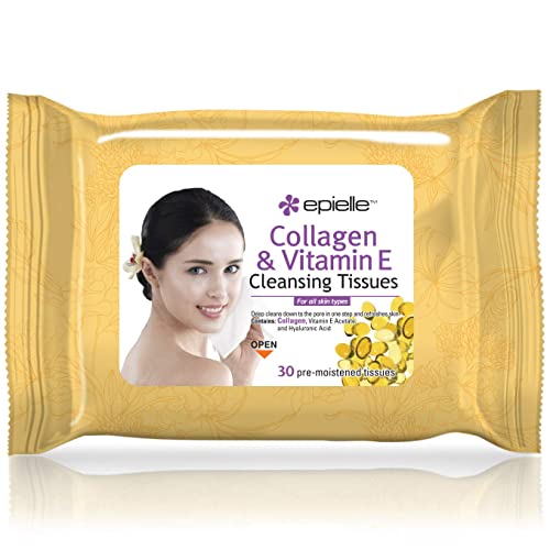 Epielle Og Makeup Remover Cleansing Wipes Tissue | Gentle For All Skin Types | Daily Facial Cleansing Towelettes | Removes Dirt, Oil, Makeup | Nicely Scented | 30 Count | Assorted 6 Pack #TOP4