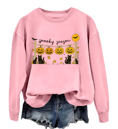 Black Cats Halloween Nights Pumpkin Sweatshirt Spooky Season Pumpkin And Cat Shirt