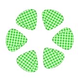 TCIYPILTD Púas de guitarra clásica retro a cuadros, 12 unidades, incluye medidores delgados, medianos y pesados para guitarras eléctricas acústicas, bajo o ukelele