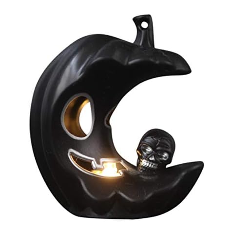 MAIGOIN Halloween Candle Light Skull Pumpkin Decoration Scary Party Ornaments Props Outdoor Yard Lawn Decor Indoor Outdoor Home Crafts Cover