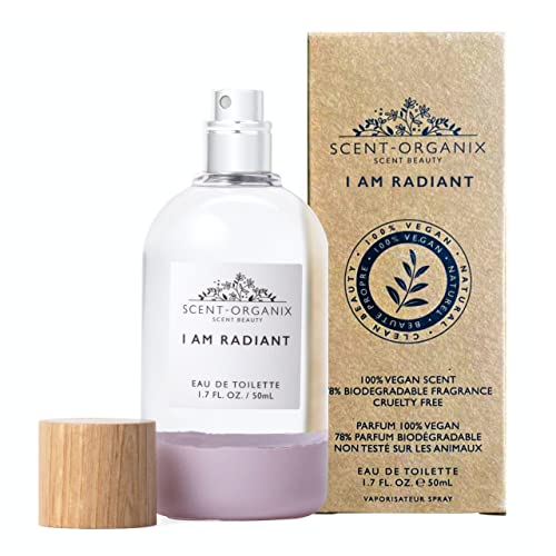 SCENT-BEAUTY-Scent-Organix-I-Am-Radiant-Perfume-for-Men-Women-Evocative-Florals-Scent-with-Notes-of-Lily-Of-The-Valley-Hyacinth-Vetiver-Non-Toxic-Vegan-Biodegradable-Perfume-17fl-Oz