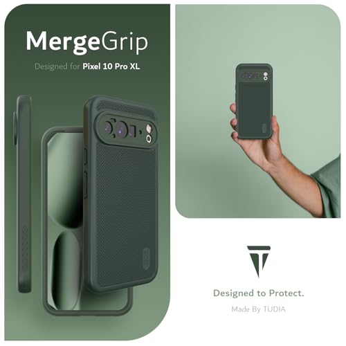 Image of TUDIA MergeGrip Magsafe Compatible for Pixel 10 Pro XL Case - Pine Green