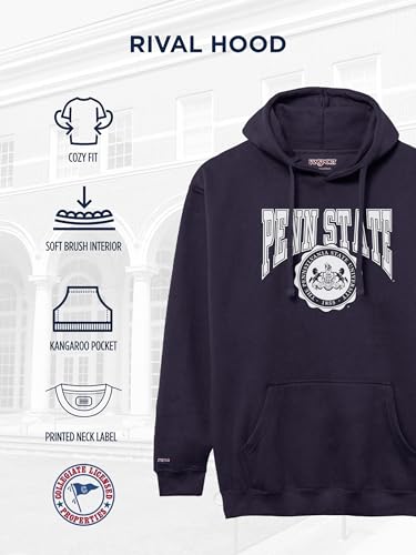 Image of JanSport NCAA Officially Licensed Rival Hoodie, Long Sleeve Unisex Sweatshirt, Cotton-Polyester Blend, Double-Layered Hood