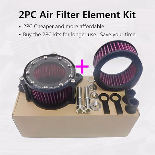 Filtro de ar TDZ 2 peças filtro de admissão de purificador de ar serve para Harley Sportster Iron 88