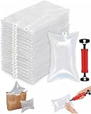 WUSJCOF 50 Stück Luftpolsterkissen Luftkissen Füllmaterial Paket Lufttaschen Polstermaterial Luftpolster für Transportverpackungen Stoßfest für Keine Öffnungsfülung (10 x 20cm)