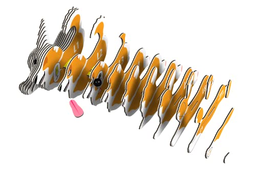 Eugy Welsh Corgi 3D Puzzle, 27 Piece Eco-Friendly Educational Learning Puzzles For Kids 6+ #TOP4