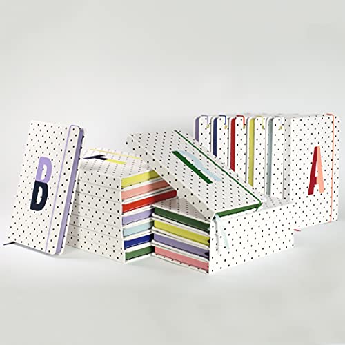 Carnet A5 à lignes Kate Spade G initiales en simili cuir bleu note journal - 7