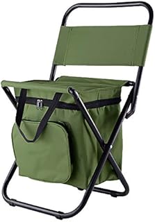 GEERTOP Lightweight Folding Camping Chair with Cooler Insulated Bag Portable Waterproof Backpacking Fishing Stool Hiking Seat Camping Gear for Outdoor Indoor Picnic Travel Beach BBQ