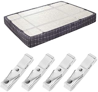 Bed Sheet Holder Straps- Adjustable Fitted Sheet Clips Bed Sheet Fastener Suspenders Elastic