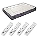 Simlifesy Bed Sheet Holder Straps- Adjustable Fitted Sheet Clips Bed Sheet Fastener Suspenders Elastic Gripper Holder Used for Bed Sheets,Mattress Covers, Sofa Cushion(Set of 4)