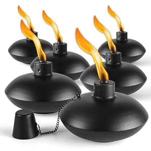 ZSZMFH 6 Stück Metall Tischfackeln Citronella