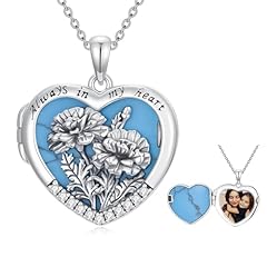 Marigold Flower Locket Necklace