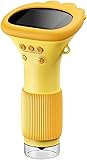 00x Portable Al Microscope with 2mp Hd Display, Built-in Storage, Ideal for Kids' Science Education, Insect & Observation, Pc Connectivity - Brown Yellow