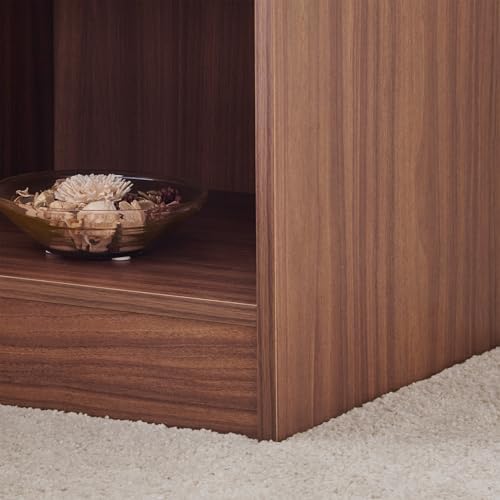 Image of Home Centre Helios Alton Arvis Bedside Table with Drawer| Engineered Wood Premium Bedside Table with Drawer | Walnut Colour| 1 Year Warranty