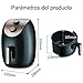 azorex Freidora de Aire 3.5L sin Aceite Control de Temperatura y Temporizador...