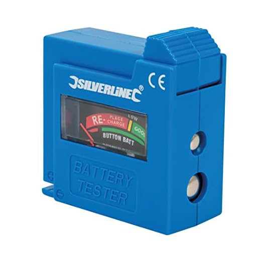 Silverline 918147, Comprobador de Pilas y Baterías, Color Azul