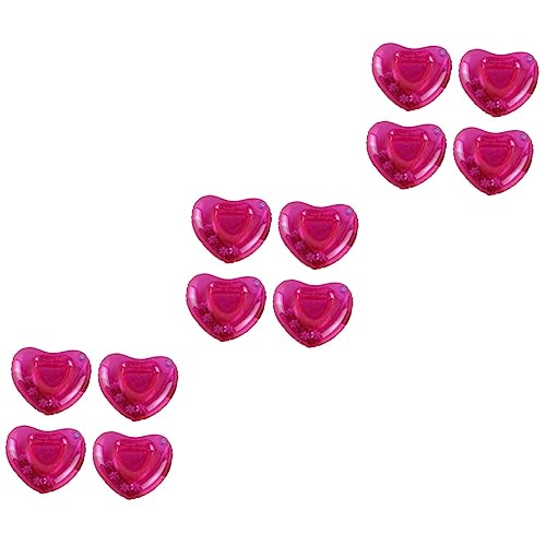 IMIKEYA 12 Pcs Holder Fire Engine Keyring Floats Beverage Boats Inflatable Coasters Inflatable Cup Coasters Heart Floatie Tin Mailbox Cup Float Coasters Prosthetic Nose Drinks Love