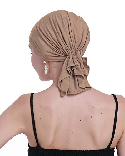 Bamboo Chemo Headscarf For Women Hair loss - Cancer Slip On Headwear Turbans Hats caps Sealed Packaging