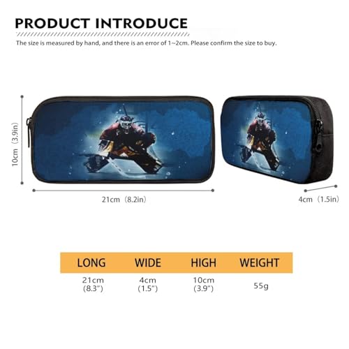 School Bookbag With Lunch Box Pencil Case Casual Daypack, Ice Hockey Goalie Backpacks Set 3-in-1 Kids Backpack Durable School Bags4