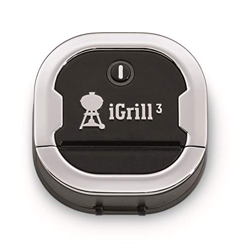 Weber iGrill 3 - Thermomètre intelligent pour la viande avec Bluetooth incluant la sonde, pour Genesis II (et -LX) & Spirit II Series, contrôle via l'application smartphone, argent (7205)