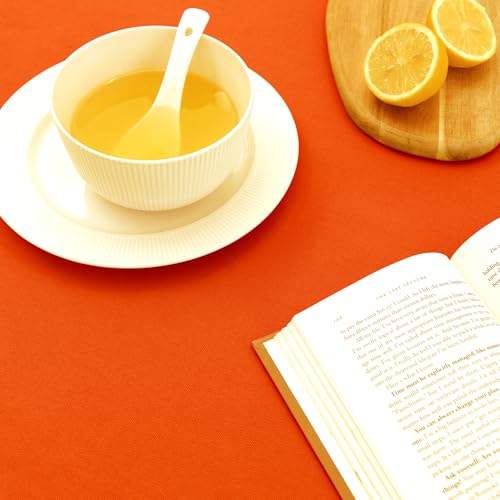 Nappe de salle à manger orange 140x230 cm pour sublimer vos repas