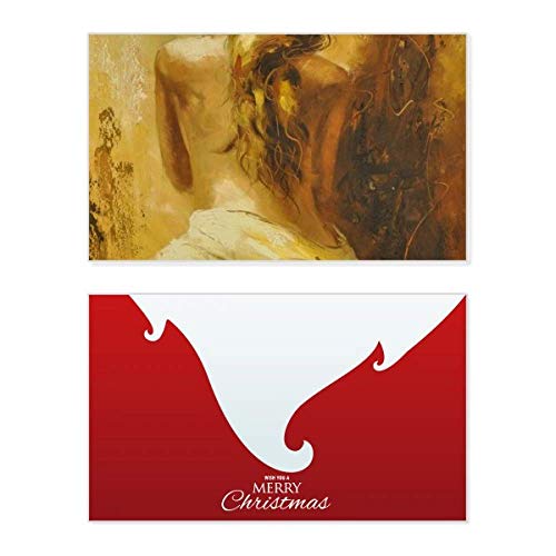Carte de Noël vintage Babe Girl célébrant l'amitié et les souvenirs précieux