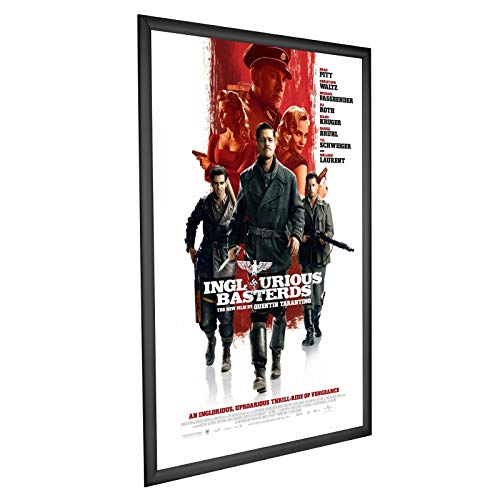 image for SnapeZo Black Movie Poster Frame 27x40 Inches, 1.2 Inch Aluminum Profi