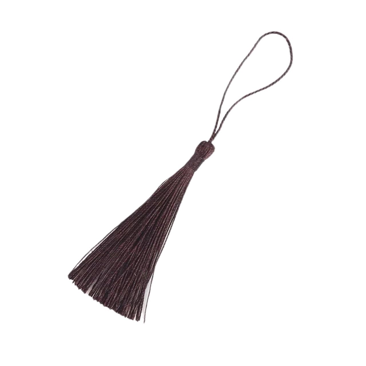 Mini Tassels for Crafts 50Pcs 13cm Hanging Rope Silk Tassel Fringe For Jewelry Making DIY Key Chain Earring Hooks Pendant Decoration Tassels(06)
