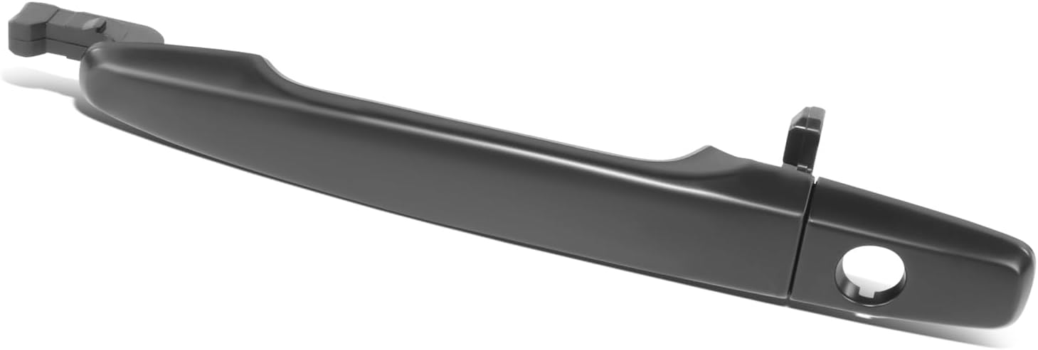 Auto Dynasty Factory-Style Front Left Exterior Door Handle with Key Hole for Mitsubishi Lancer/Outlander (Primered Black)