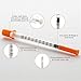 JIBENGAO U-100 Syringe with Needle 31Ga 1cc 5/16