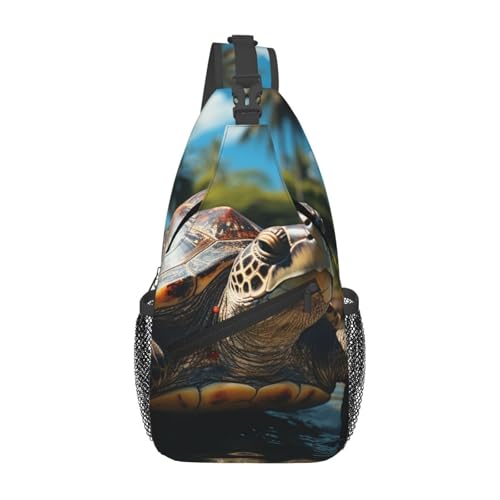 Mochila bandolera pequeña negra para senderismo miniatura 2